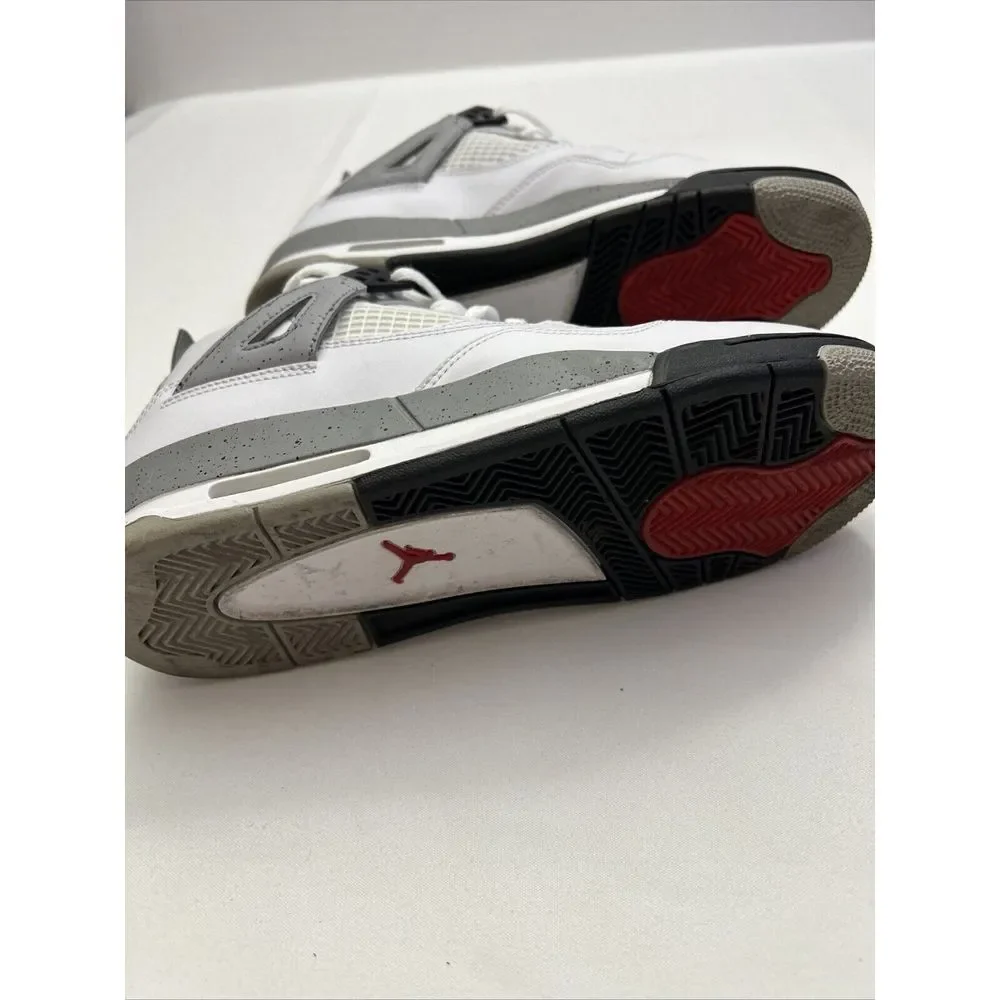 Nike Air Jordan 4 Golf Shoes Men's Size 6.5/ Wmns 8🔥 White‎ Cement CU9981 100